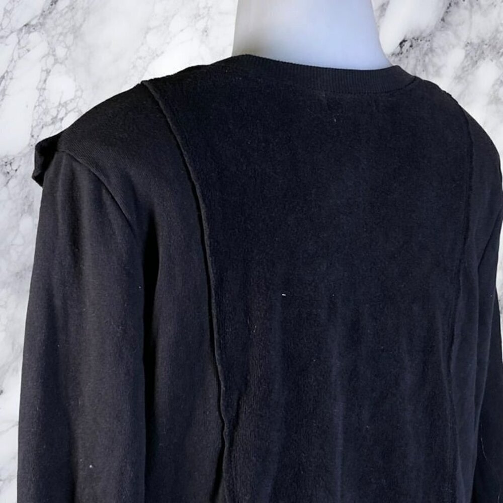 Goldie Ruffle Sweatshirt - Black - Picture 8 of 11